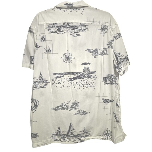 J Crew Men's Short Sleeve Peaks Block Fire Island Martha's Vineyard Shirt Size L - Picture 4 of 4